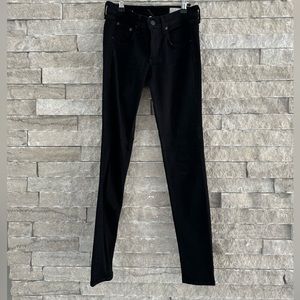 Rag & Bone Classic Skinny Jeans Black Wash | Size 24